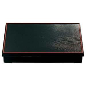 ヌ700-098 [A]尺3木目松花堂 仕切別 黒天朱 まとめ買い10個セット品 ヌ700-098 [A]尺3木目松花堂 仕切別 黒天朱