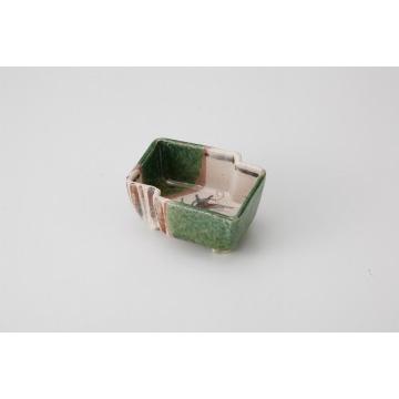 和食器 織部唐草 変型小鉢 37K027-02 まごころ第37集