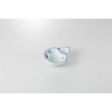 和食器 紅葉 仕切鉢 37K129-19 まごころ第37集