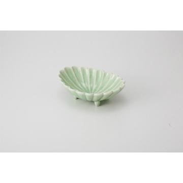 和食器 ヒワ釉 菊割楕円小鉢 37K055-16 まごころ第37集