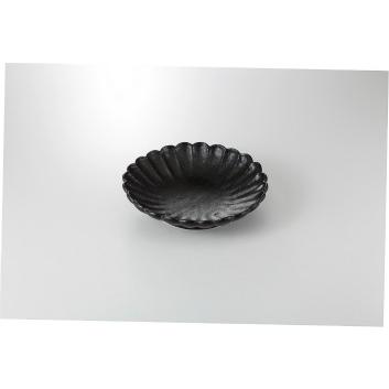 和食器 黒武蔵 菊型鉢 37K274-03 まごころ第37集