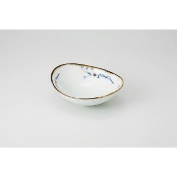 和食器 渕ゴス唐草 まゆ型鉢 37K104-08 まごころ第37集