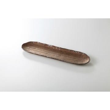 和食器 熔岩流 楕円長皿 37K015-23 まごころ第37集