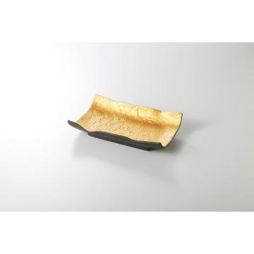 和食器 金和紙模様 太口焼物皿 37A038-06 まごころ第37集