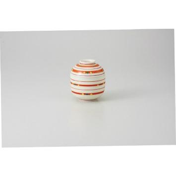 和食器 朱巻駒筋 まゆ型むし碗小 37A287-11 まごころ第37集