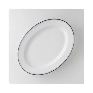 和食器 ブルーボーダー 9″プラター 37A396-21 まごころ第37集