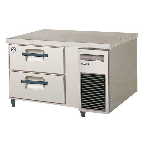 フクシマガリレイ ヨコ型  ドロワーテーブル冷蔵庫（2段） 幅900×奥行600×高さ550 LBC-090RM-R