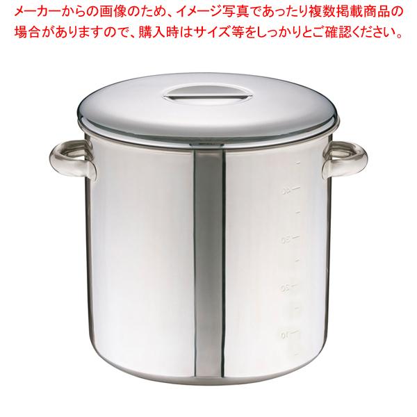 エコクリーン18-8内蓋式キッチンポット (目盛付)40cm(手付) 保存容器、ケース 本間製作所 エコクリーン内蓋式キッチンポット 40cm(手付) SUS304 日本 AEK1115