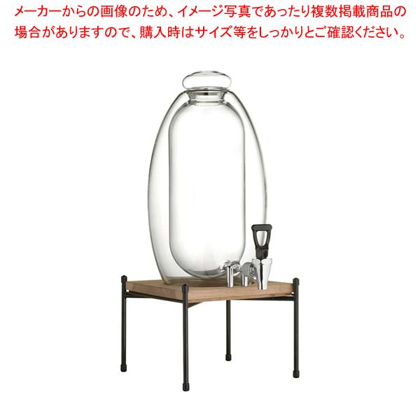 ブロジ アクアグラス ディスペンサー ウッド&ブラックスタンド