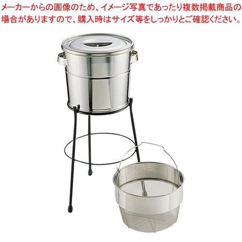 18-8バケットIII スタンド式 13L (丸型洗いカゴ式)細目