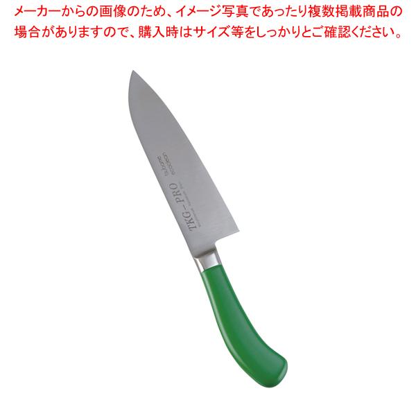 遠藤商事 / エコクリーン TKG PRO 三徳庖丁 17.5cm グリーン