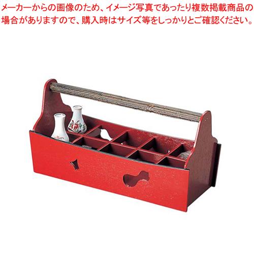 木製銚子運び(10本入) 朱天黒 81291210