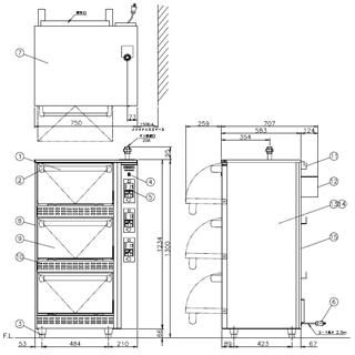 コメットカトウ　炊飯器　CRA2-Nシリーズ　CRA2-150N　スタンダードタイプ　750×707×1300　ガス式　ＬＰＧ(プロパンガス)