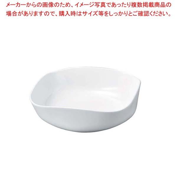 ニューホワイト 渕丸角盛鉢 38cm