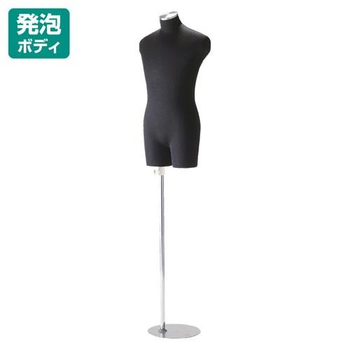 紳士黒ニット張ボディ M 黒芯地ニット張 61-183-3-1