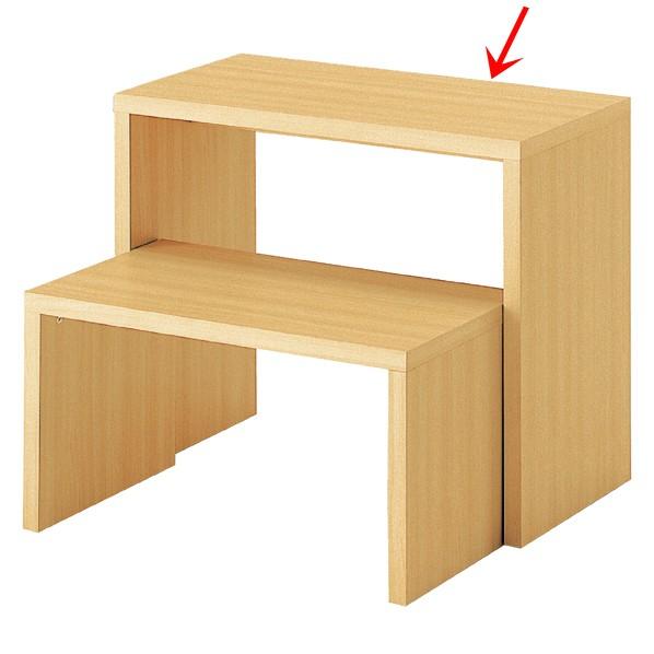 木製コの字型テーブル 大 エクリュ色 【店舗什器 ディスプレイ用テーブル テーブル（木製天板） 木製スリムコの字テーブル エクリュ】