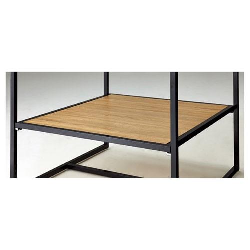 スクエアフレーム用中間棚 棚枠：ブラック W90×D90cm用 ラスティック柄