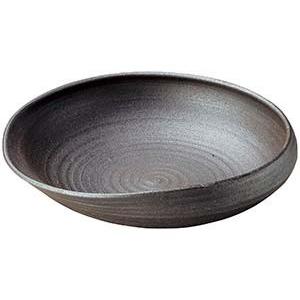 和食器 メ241-138 黒窯変13.0変型大鉢