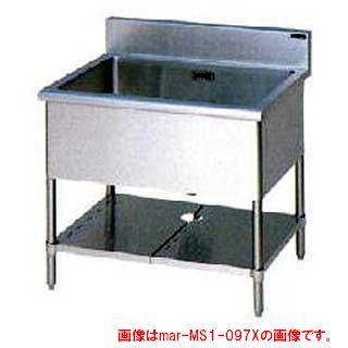 業務用シンク　1槽台付シンク　マルゼン 板金類(調理台_作業台_シンク等) | 1槽シンク | マルゼン | 一槽
