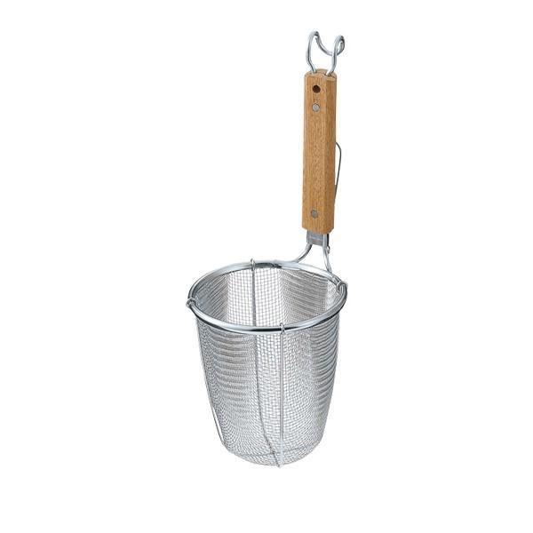 TSステンレス　ラーメン専用パワーてぼ　深型　極細麺用 10129　(16メッシュ)