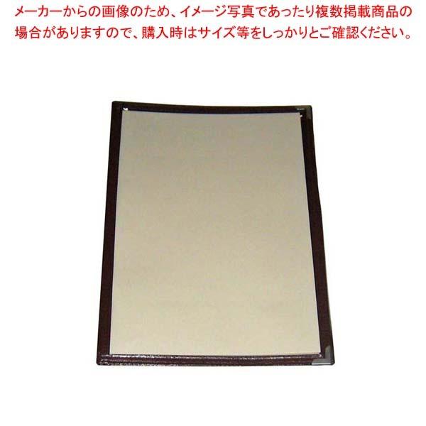 クイックメニューブック A4サイズ QM-3 6ページ ブラウン 36018