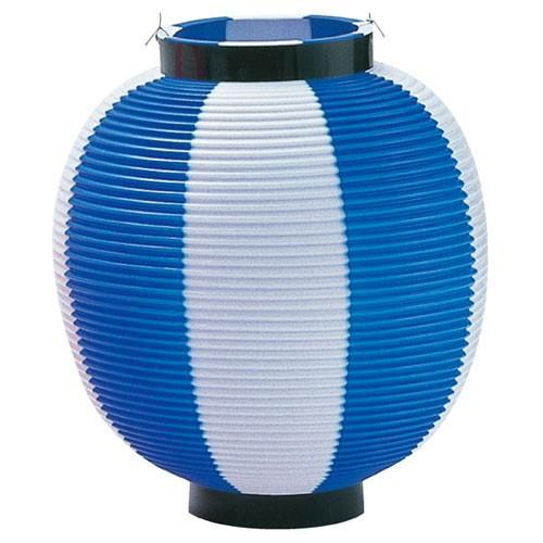 【まとめ買い10個セット品】ちょうちん ブルー/白 20個 61-247-11-6 【店舗什器 小物 ディスプレー 店舗備品】