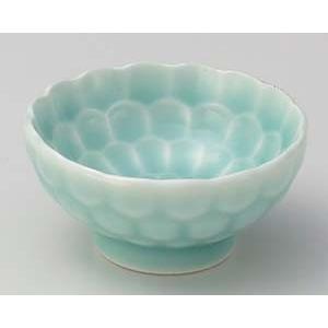 和食器 ツ017-048 深青海青磁透し千代口