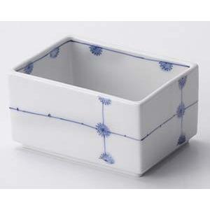 和食器 ミ105-078 十文字小花長角鉢