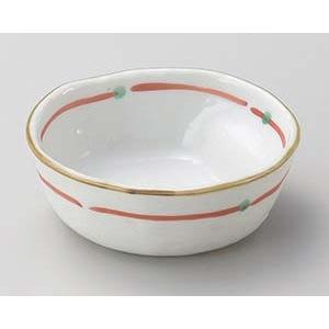 和食器 ミ121-258 朱つなぎ十草結びとん水