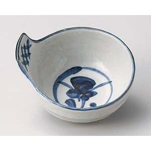 和食器 オ121-218 呉須草花呑水(大)