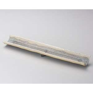 和食器 メ124-018 黒窯変掛け分け14.0足付長皿 和食器 メ124-018 黒窯変掛け分け14.0足付長皿メイチョー 長皿