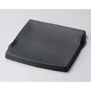和食器 ホ188-068 黒マットまな板角皿(小)