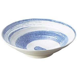 和食器 ワ244-058 白玉粉引青刷毛渦尺鉢