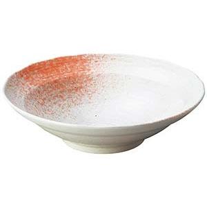 和食器 ワ244-088 白玉粉引ピンク吹尺鉢