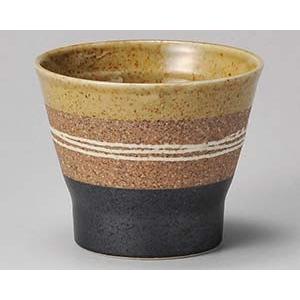 和食器 イ278-118 黄糸車 ロックカップ