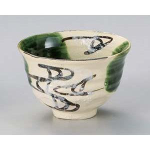 和食器 ユ349-148 織部流水4.5丼