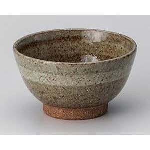 和食器 ト367-058 土灰釉白刷毛中平