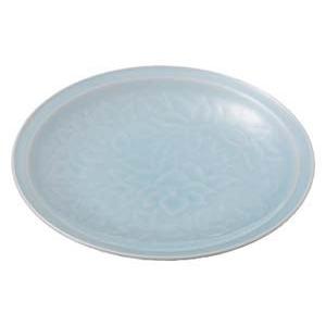 和食器 イ445-058 青白磁唐草 8.0皿