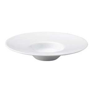 ア580-548 スーピッド 20cm平型スープ(白磁)