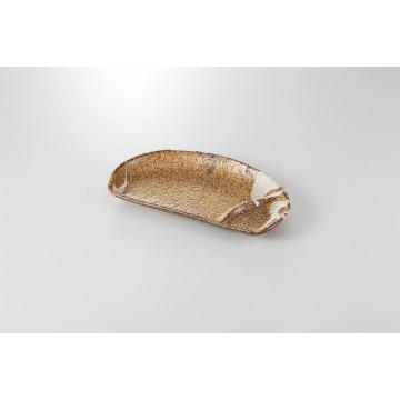 和食器 黄河流 半月仕切皿 37K208-25 まごころ第37集