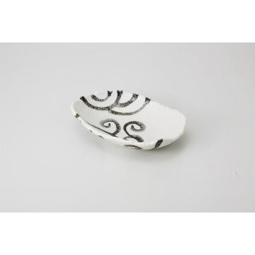 和食器 わらび唐草 楕円皿 37K087-09 まごころ第37集