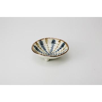 和食器 安南十草 三ツ足中鉢 37K101-10 まごころ第37集