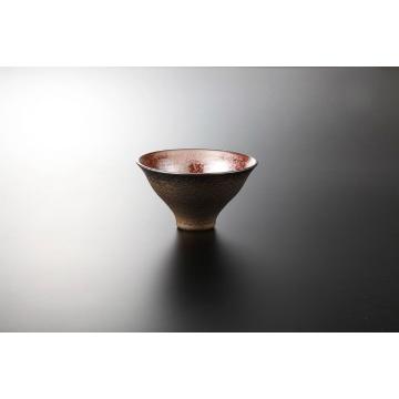 和食器 赤結晶ヌリ分け 高台鉢(中) 37K015-05 まごころ第37集