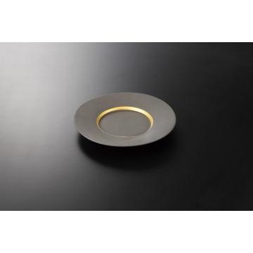 和食器 炭化金帯 8.0皿 37K172-14 まごころ第37集