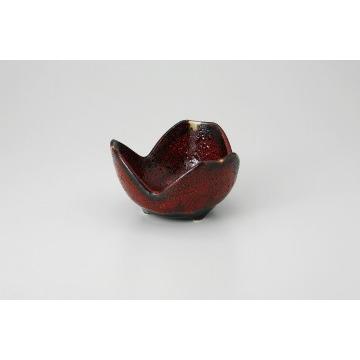 和食器 赤黒釉彩 割山椒小鉢 37K113-14 まごころ第37集