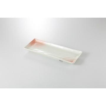 和食器 紅吹 仕切サンマ皿 37A207-02 まごころ第37集