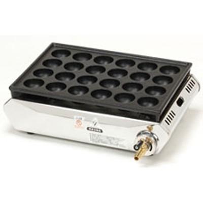 業務用ガス式たこ焼き器 24穴 T-24 LPG(プロパンガス) : 厨房