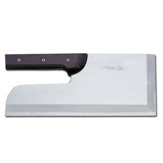 堺孝行 蕎麦切り包丁 白二鋼 磨き 黒丹柄 33cm 08369