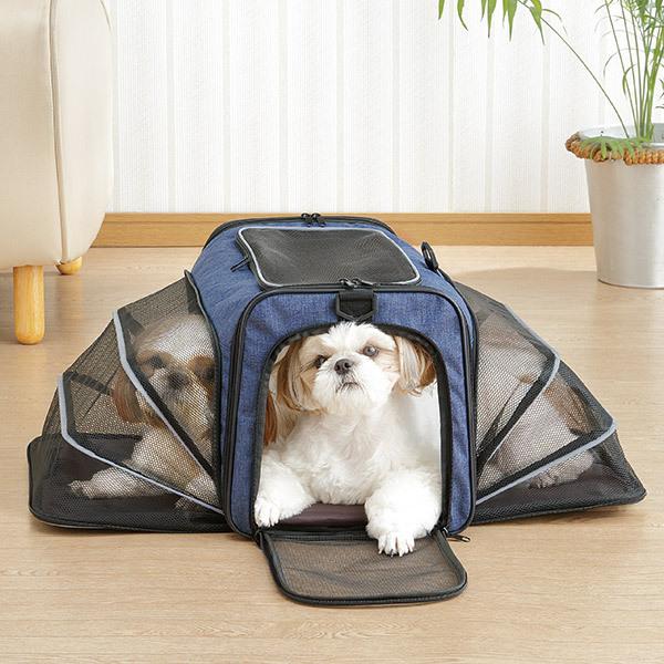 ペットキャリー テント 避難 バッグ ショルダー リュック 犬猫