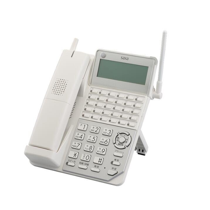 SAXA サクサ CL1020(W) 30ボタンDECTカールコードレス電話機(白 SAXA サクサ CL1020(W) 30ボタンDECTカールコードレス電話機(白